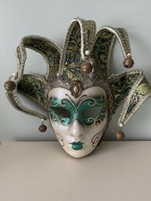 Venezia Mask Hand Painted Masquerade Italian Authentic Ornate Vintage