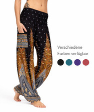 Mienloco Haremshose Pump Aladin  Pluder Baggy Goa Ballon Yoga Damenhose  Afghan