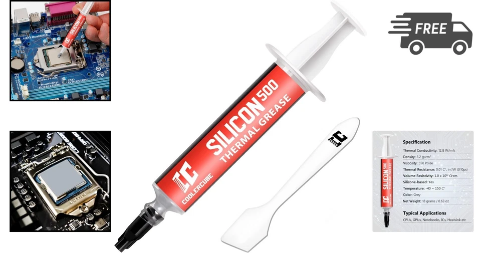 Thermal Paste CPU GPU IC Cooler Compound 2 Pack 18g High Performance - Image 2 of 4