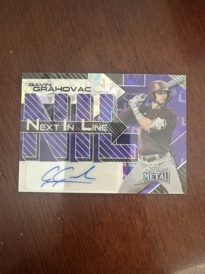 2025 LEAF METAL GAVIN GRAHOVAC AUTO /8 - NEXT IN LINE - PURPLE