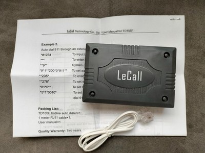 LeCall 911 Auto Dialer Emergency Phone Dialer Hotline , auto dial 911 TD105F