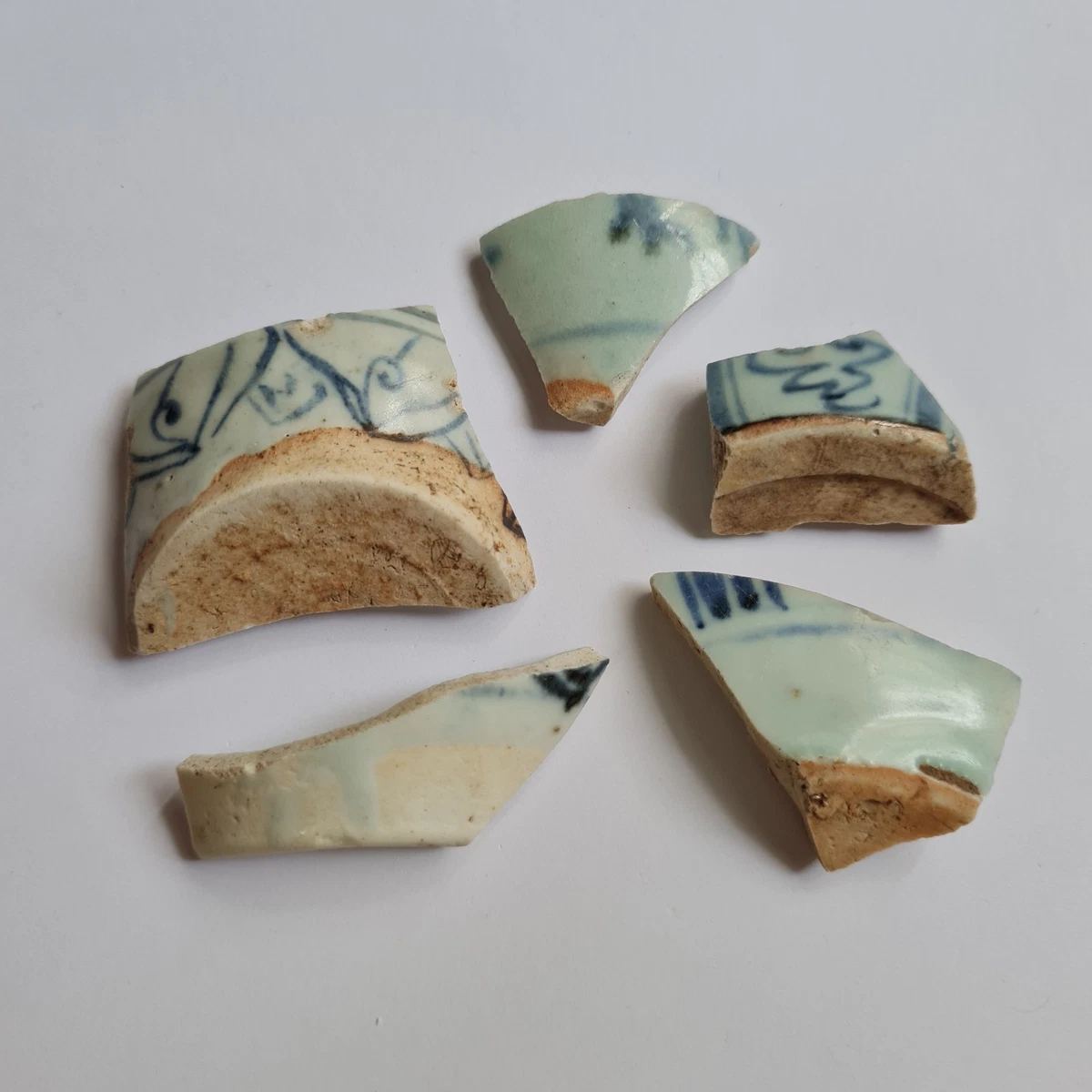 蓝色中国花瓶1800年以前| eBay