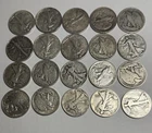 20  Walking Liberty 90% Silver Half Dollars Full Dates 1 Roll 081125 43