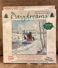 Daydreams Counted Cross Stitch Kit Winter Scene 8"x8" Complete SEALED