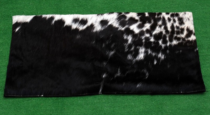 100% NEW COWHIDE LEATHER CUSHION COVER RUG COW HIDE HAIR (24" x 12") SA-8120