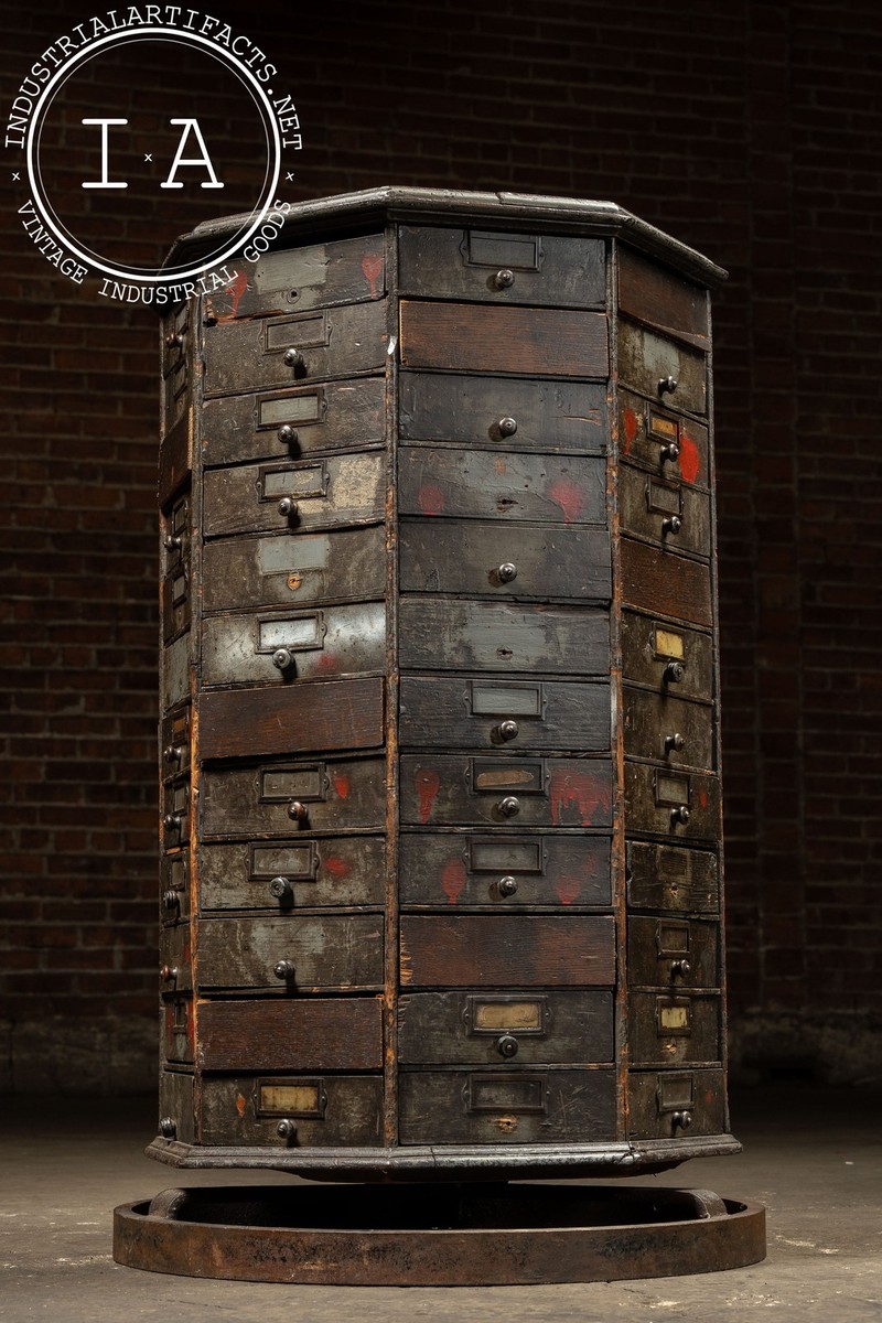 Antique Wooden American Bolt and Screw Cabinet | eBay