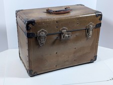 Vintage Large Format Camera Equipment Case Hard Shell Red Felt Interior