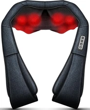 Shiatsu Neck and Back Massager with Heat – Deep Kneading for Shoulder and Neck –