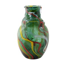 Large Studio Art Glass Abstract Vase