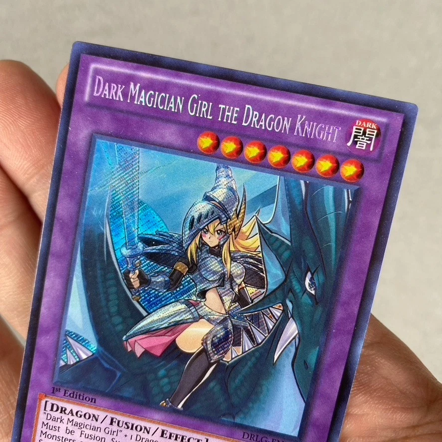 Yu-Gi-Oh! Dark Magician Girl The Dragon Knight DRLG-EN004 Secret Rare 1st NM - Image 2 of 4