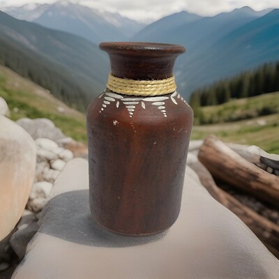 Erandi Logoed Mexican Pottery Clay Vase