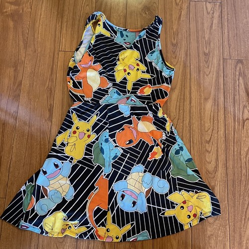 Pokémon A-Line Dress Mighty Fine Presents Fit & Flare Womens Size Medium - Picture 4 of 6