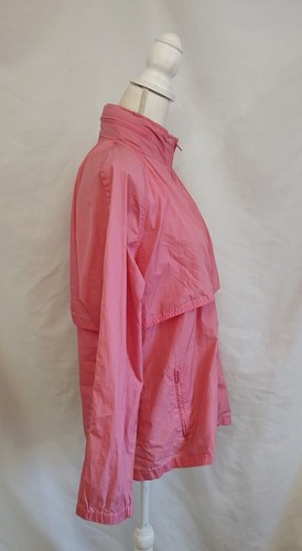 80s Vintage Woolrich Jacket Windbreaker Lightweight Flamingo Pink Hidden Hood M - Picture 7 of 8