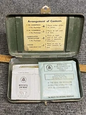 VINTAGE BELL SYSTEM TELEPHONE LINEMAN POCKET FIRST AID KIT WITH EQUIPMENT USA