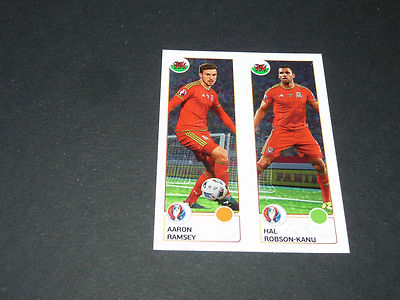 206 RAMSEY - ROBSON CANOE GALES CYMRU PANINI FOOTBALL UEFA EURO 2016