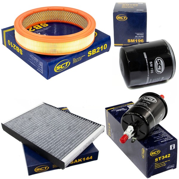 Filter Set Sct Kraftstoff- ÖL- Luft- Innenraum- FüR Vw Lupo 1.0 37 Kw 50 Ps-image
