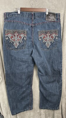 VINTAGE Southpole Jeans Baggy Men's Size 42 Embroidered Wide VINTAGE Southpole Jeans Baggy Men's Size 42 Embroidered Wide