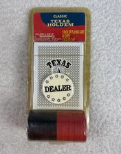 VTG Classic Texas Hold'em Playing Cards and Poker Chips Lucky Star New Sealed