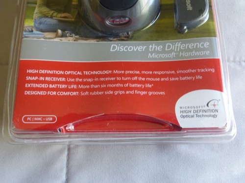 Microsoft Wireless Notebook Optical Mouse 3000 PC Mac USB Brand New - Picture 2 of 8