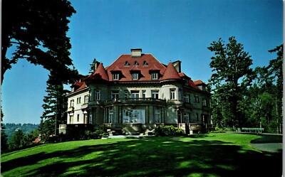 Vintage Oregon OR Postcard PIttock Mansion Acres Park Portland Cascade Mountains