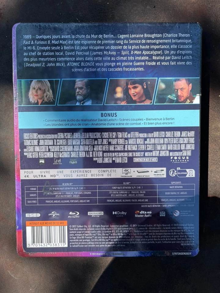Atomic Blonde w. Embossed Steelbook (4K UHD + Blu-ray, EU Import, Region Free) - Image 2 of 3