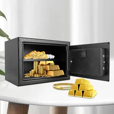 Safe Box Q235 Steel Password/2 Keys Home Security 25*35*25cm For Valuables/money