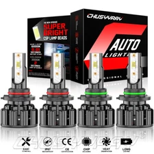 LED Headlight Bulbs Conversion Kit 9005 9006 High Low Beam Bright Diamond White