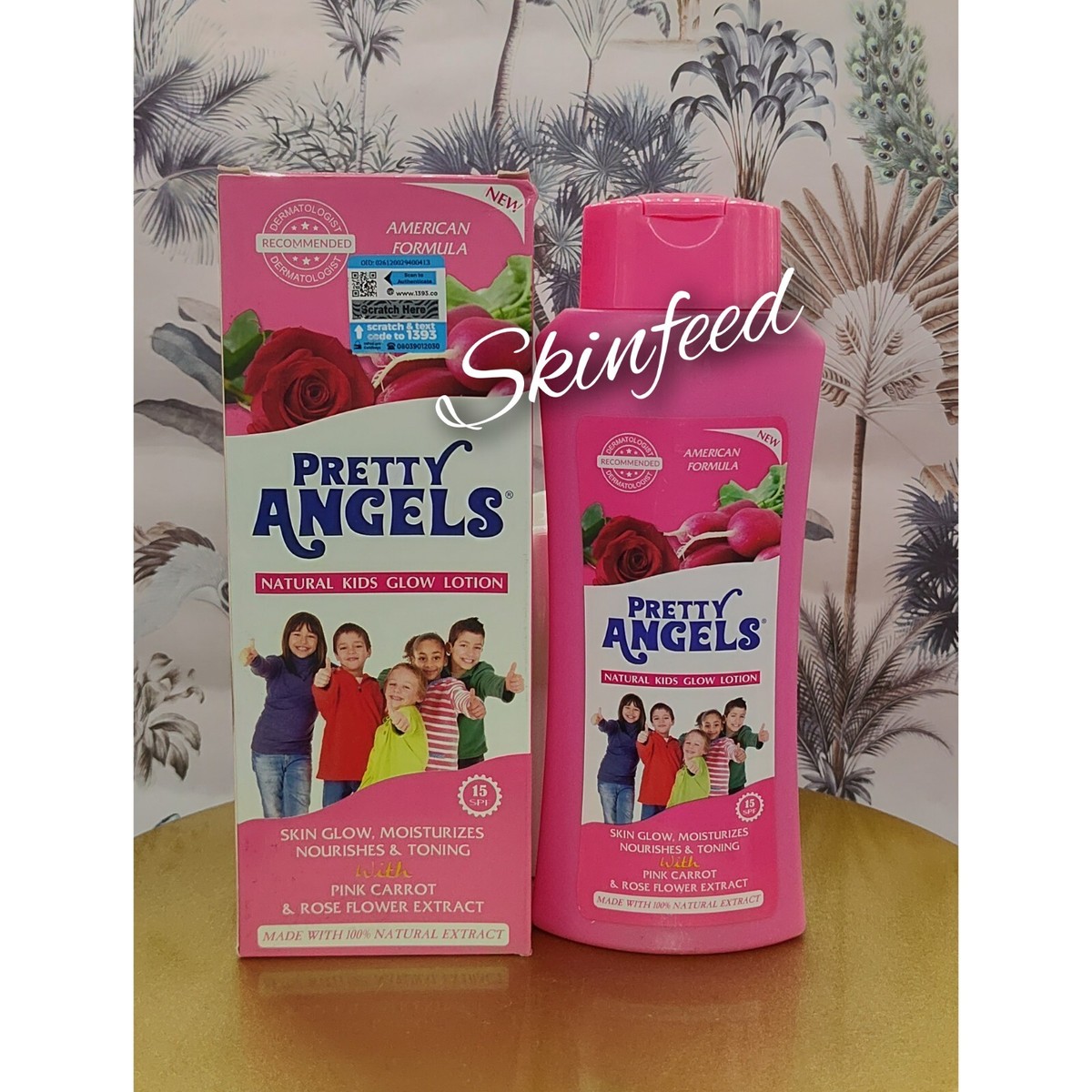 Lait éclaircissant Pour Enfants PRETTY ANGELS - Gamme Thaïlandaise, Teint Clair/métisse - 400ml/1000ml