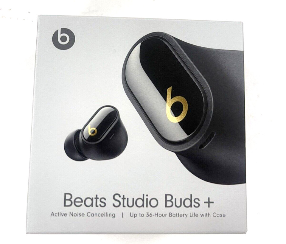 Beats Studio Buds+ Plus Wireless Noise Cancelling Earbuds Black/Gold