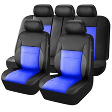 For Toyota Car Seat Cover Full Set Leather 5-seats Front Rear Protector Cushion