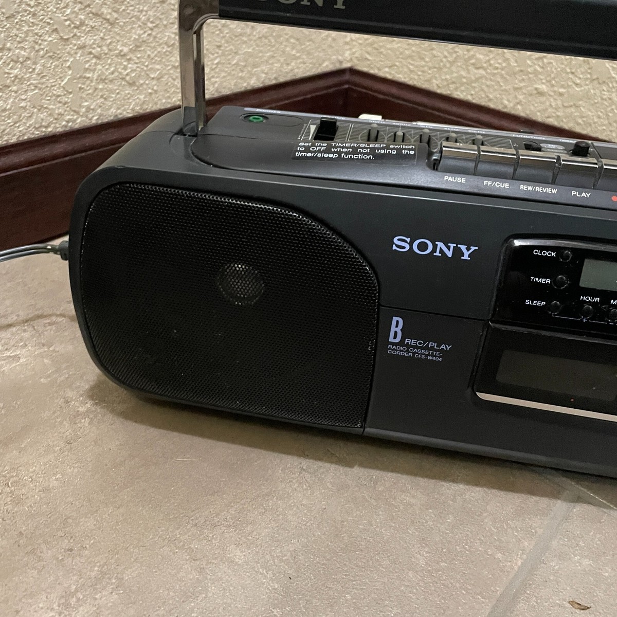 美品！1993年製　SONY CFS-W404 Wラジオカセットレコーダー　平成 美品！1993年製 SONY CFS-W404 Wラジオカセットレコーダー 平成