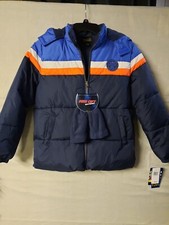 Ixtreme Boys Sz. Large Puffer Jacket With Hood. Navy, Fleece Lining. NWT.