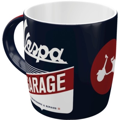 VESPA original Tasse Kaffeetasse Piaggio Roller Mug Teetasse Scooter Garage Ape
