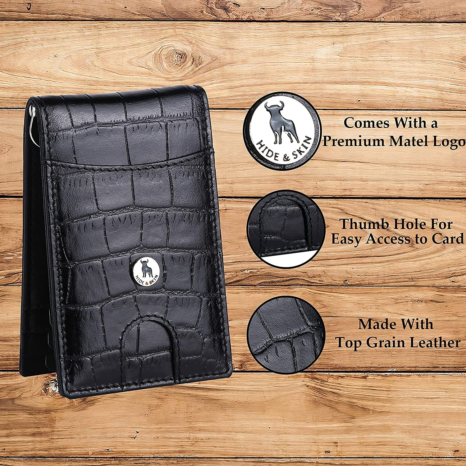 Brand New Rfid Protected Genuine Leather Unisex Wallet Gift Item Classic Black