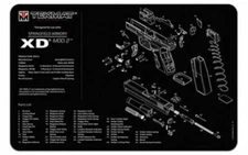 TekMat 17-XDMOD2 Pistol Mat for Springfield XD Mod 2 11"x17" Black