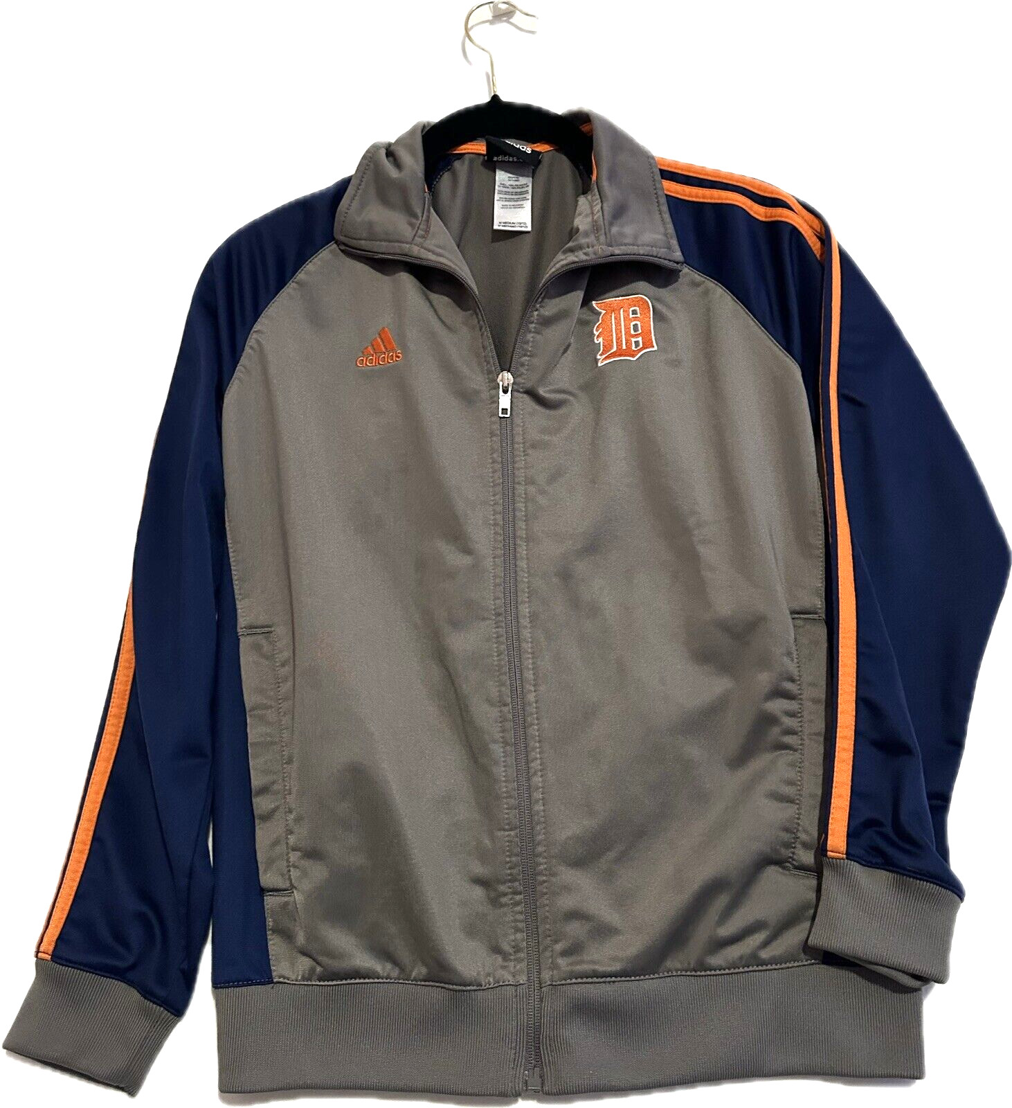 Adidas Jacket Boys Size M (10/12) Detroit Tigers Full Zip
