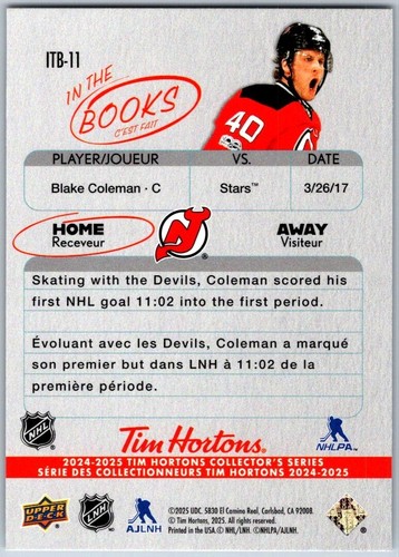 Rookies rétrospectifs Tim Hortons 2024-25 - DANS LES LIVRES (ITB) - U-Pick From List - Photo 21 sur 29