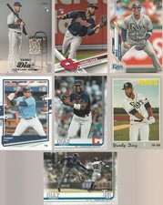 20 + different YANDY DIAZ cards lot 2 RC 2017 - 2023 Rays