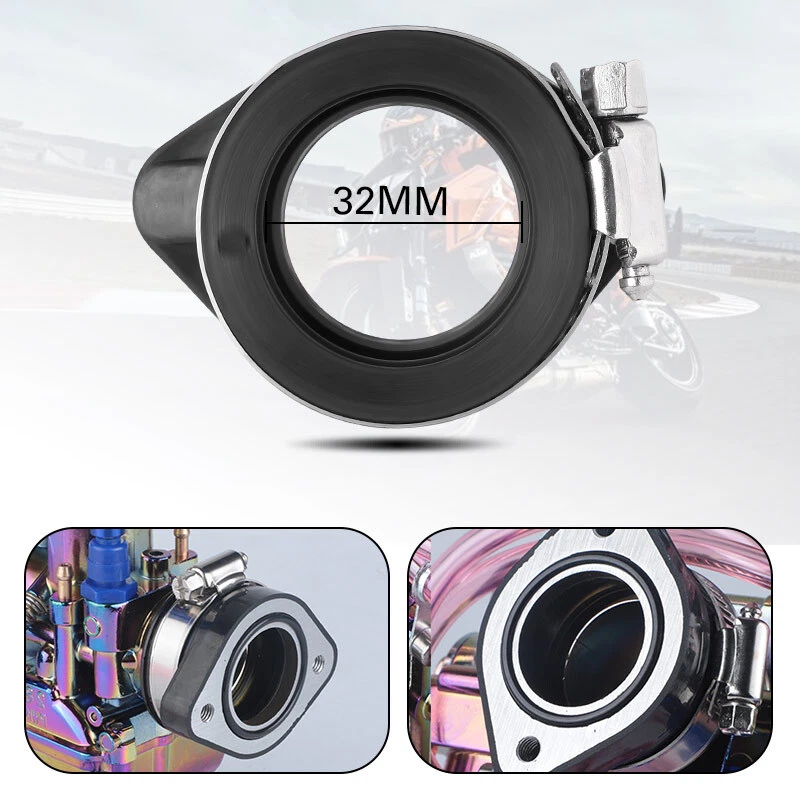 Adaptador de brida colector de carburador bota de admisión para moto de cross carburador PWK 26/28/30 mm Foto 4 de 4