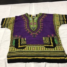 Black Metal African Dashiki Shirt With Pockets Unisex One Size
