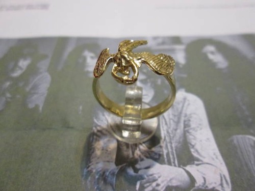Led Zeppelin Logo ring of Yellow Gold 18 K - artisan production - Picture 3 of 7