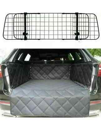 Heavy Duty Mesh Dog Guard And Quilted Boot Liner For Skoda