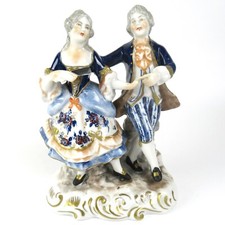 Unterweissbach Porzellan Figur Rokoko-Paar Thüringen Porcelain Figurine 14,5cm