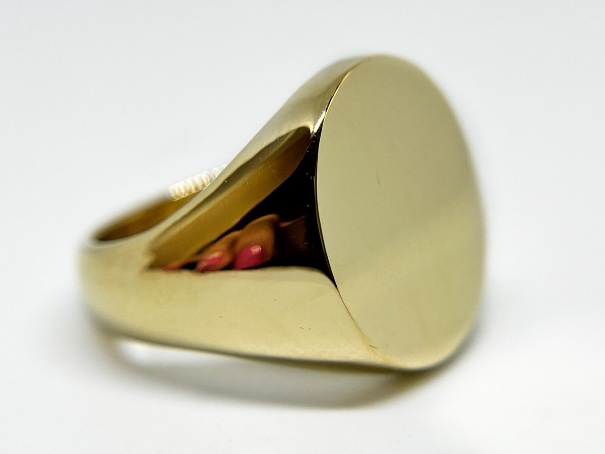 【専用】18K Tiffany Oval Signet Ring Tiffany & Co. Men's 18K Yellow Gold Signet Ring | eBay