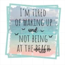 Sublimation Print Beach Ready to Press Heat Transfer