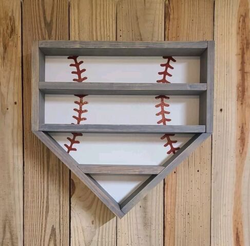 Estante de béisbol/softbol - Decoración de plato de madera para el hogar - Expositor de estuche de pelota autografiado - Imagen 17 de 24