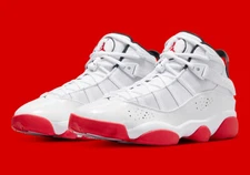 Nike Air Jordan 6 Rings Cherry White University Red 322992-160 Men's Retro