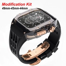 Transparent Case Rubber Band Mod Kit For Apple Watch Ultra3/2/1 49MM 987654 SE3