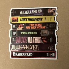 David Lynch 80s Eraserhead  VHS Stack Sticker...