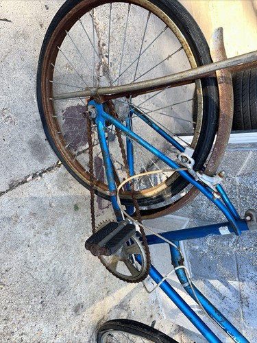 60er Jahre SCHWINN BLUE MUSCLE BIKE FRÜHE BANANE SITZ VINTAGE - Bild 9 von 10